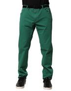 Dolce & Gabbana Green Cotton Stretch Skinny Men Denim Jeans