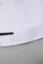 Dolce & Gabbana White Cotton Long Sleeves Dress Formal Shirt