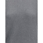 Brunello Cucinelli Gray Cotton Sweatshirt