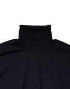 Dolce & Gabbana Blue Long Sleeve Turtleneck Pullover Sweater