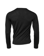 Dolce & Gabbana Gray Cashmere Crew Neck Sweatshirt Sweater