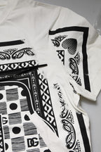 Dolce & Gabbana White Bandana Crew Neck Short Sleeves T-shirt