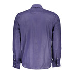 North Sails Blu Linen Men Shirt