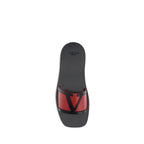 Valentino Garavani Multicolor Calf Leather Bos Taurus Flat Sandals