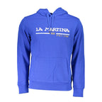 La Martina Blue Cotton Men's Hooded Sweatshirt