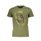 Cavalli Class Verde Cotton Men T-Shirt