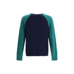 Valentino Blue Fleece Wool Sweatshirt