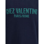 Valentino Blue Fleece Wool Sweatshirt