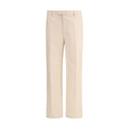 Valentino Beige Fleece Wool Dress Pants