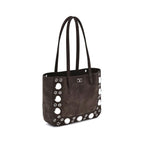 Valentino Garavani Brown Calf Leather Bos Taurus Shoulder Bag