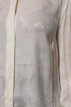 Dolce & Gabbana White Button Down Long Sleeves Blouse Top
