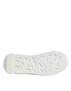 Dolce & Gabbana White Cotton NS1 Low Top Sneakers Shoes