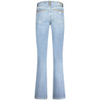 Guess Jeans Azzurro Recycled Cotton Women's Straight Jean
