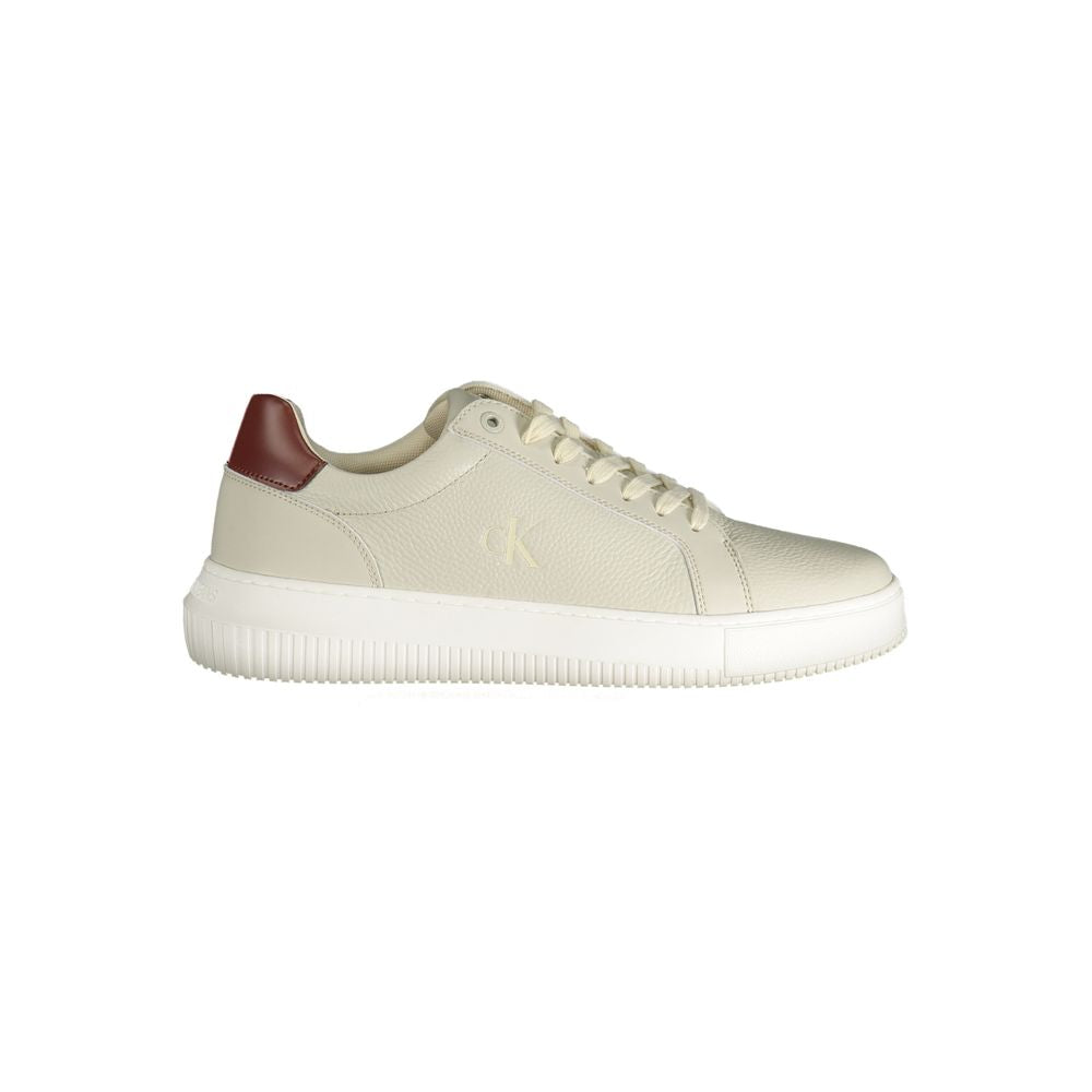 Calvin Klein Grigio Polyurethane Men Sneaker