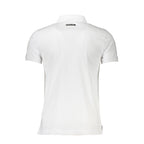 Cavalli Class Bianco Cotton Men Polo Shirt
