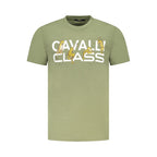 Cavalli Class Verde Cotton Men T-Shirt