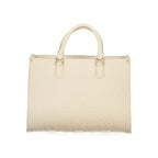 Mario Valentino Beige Polyurethane Women's Bag with Handles