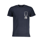 Cavalli Class Blu Cotton Men T-Shirt