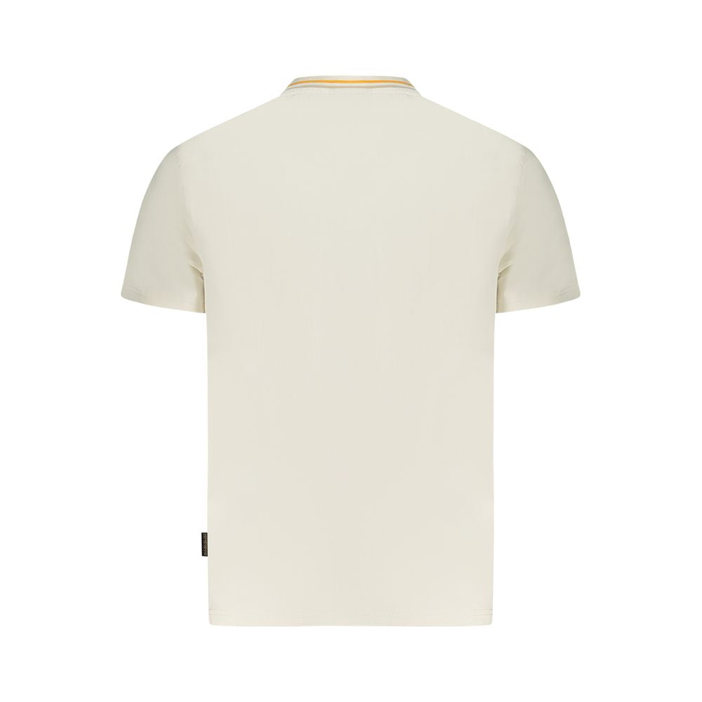 Napapijri White Organic Cotton Men's T-Shirt
