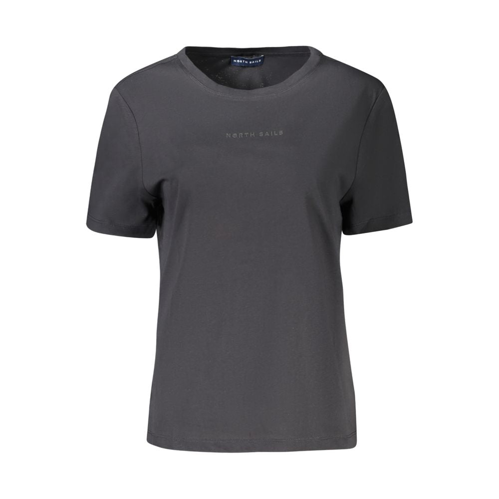 North Sails Black Cotton Women T-Shirt