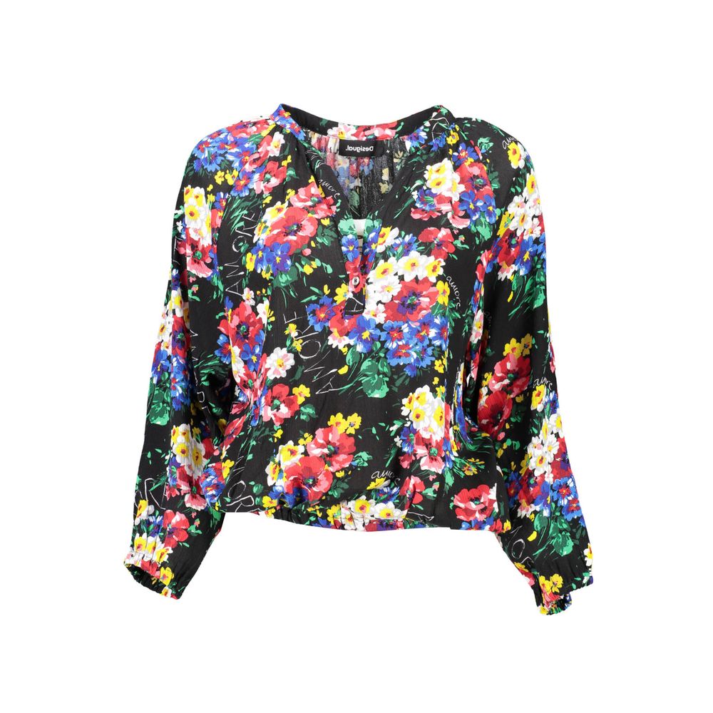Desigual Black Viscosa Women T-Shirt
