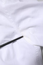 Dolce & Gabbana White Cotton GOLD Long Sleeves Men Dress Shirt