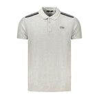 Cavalli Class Grigio Cotton Men's Polo Shirt