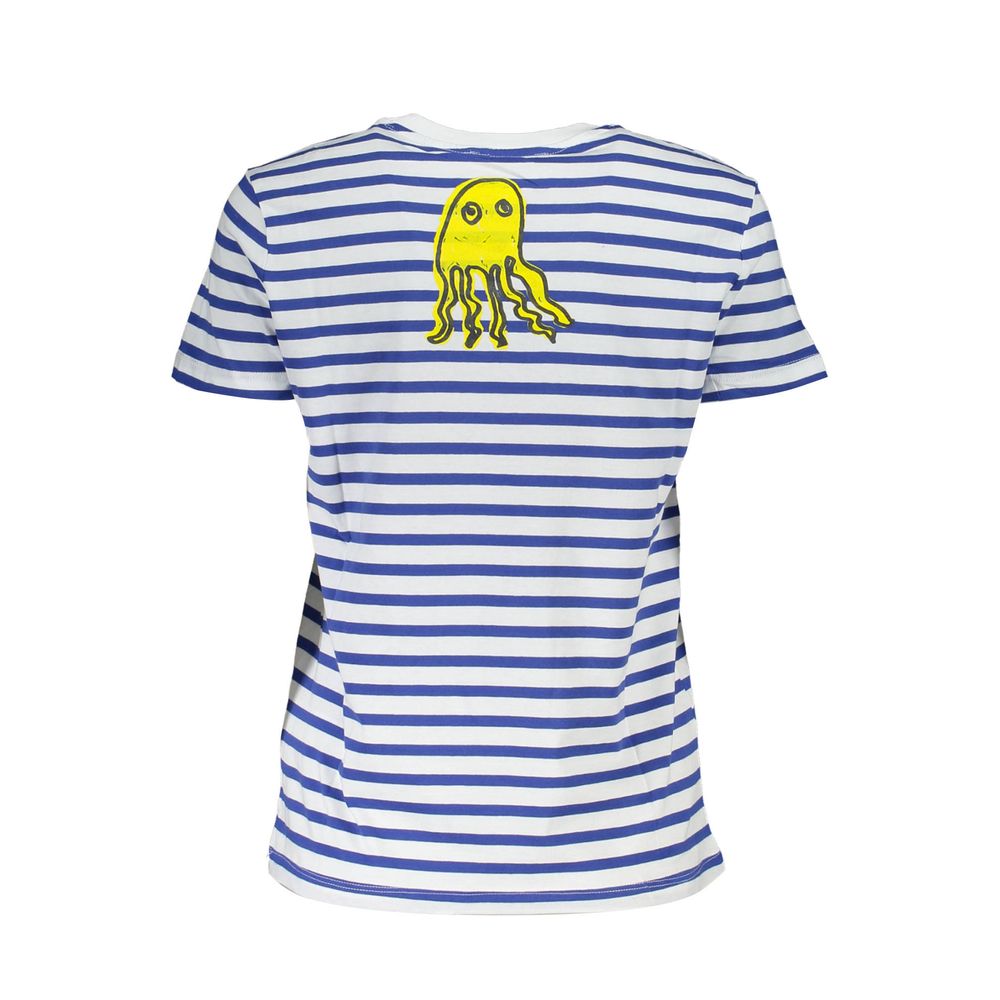 Desigual Blu Cotton Women T-Shirt