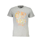 Cavalli Class Grigio Cotton Men T-Shirt
