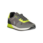 U.S. POLO ASSN. Gray Polyurethane Men's Sneaker