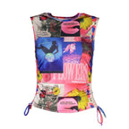 Desigual Blue Acetate Women's T-Shirt