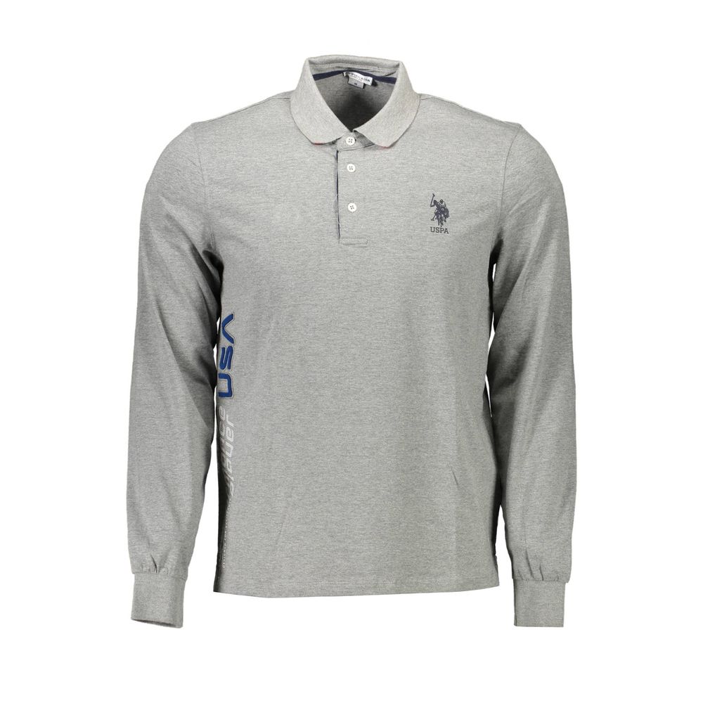 U.S. POLO ASSN. Gray Cotton Men's Polo