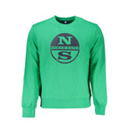 North Sails Green Cotton Men Sweater