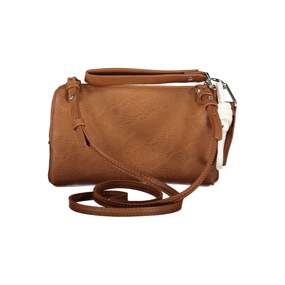 Desigual Marrone Poliuretano Women Shoulder Bag
