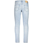 Tommy Hilfiger Azzurro Cotton Men's Tapered Jean