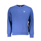 North Sails Blue Cotton Men Sweatshirt