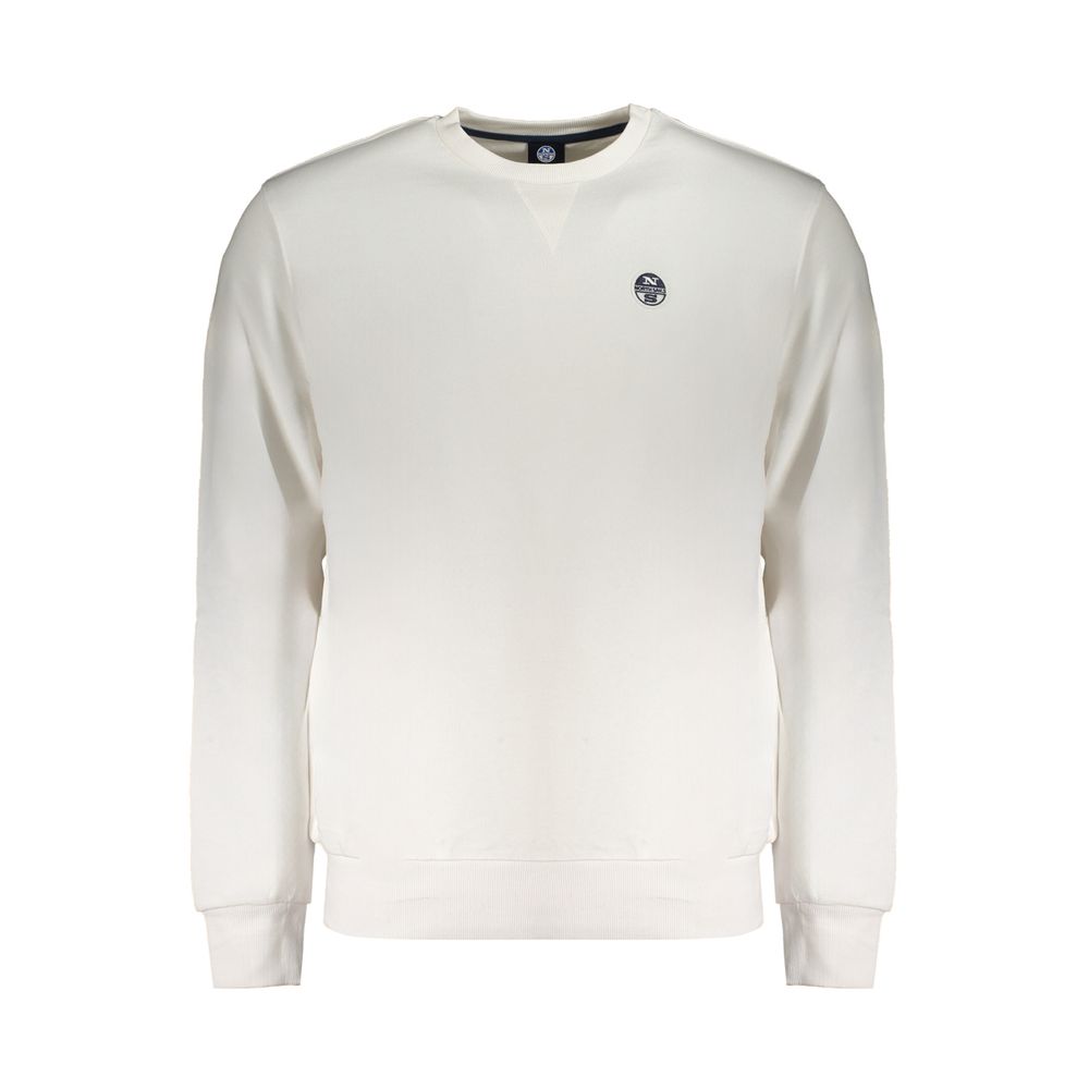 North Sails White Cotton Men Sweatshirt