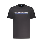 North Sails Black Cotton Men T-Shirt