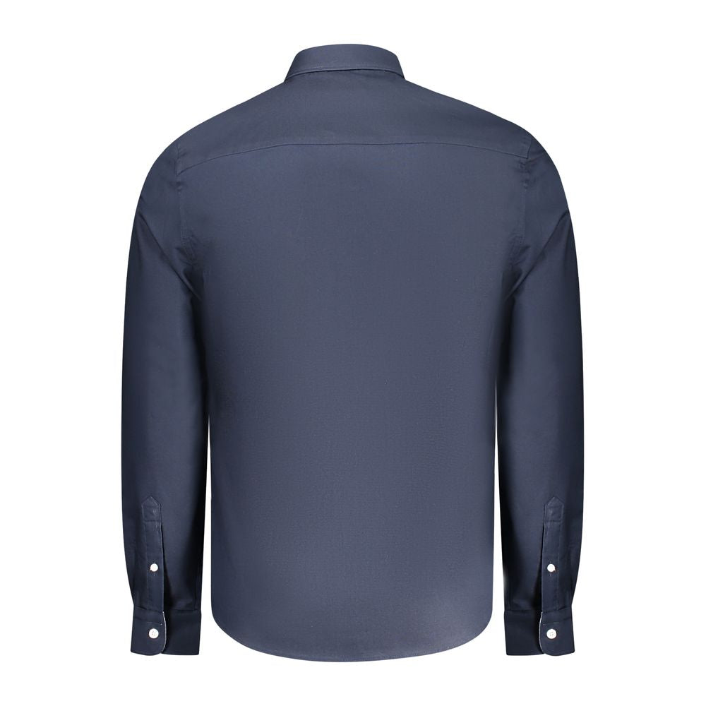 North Sails Blue Cotton Men Shirt