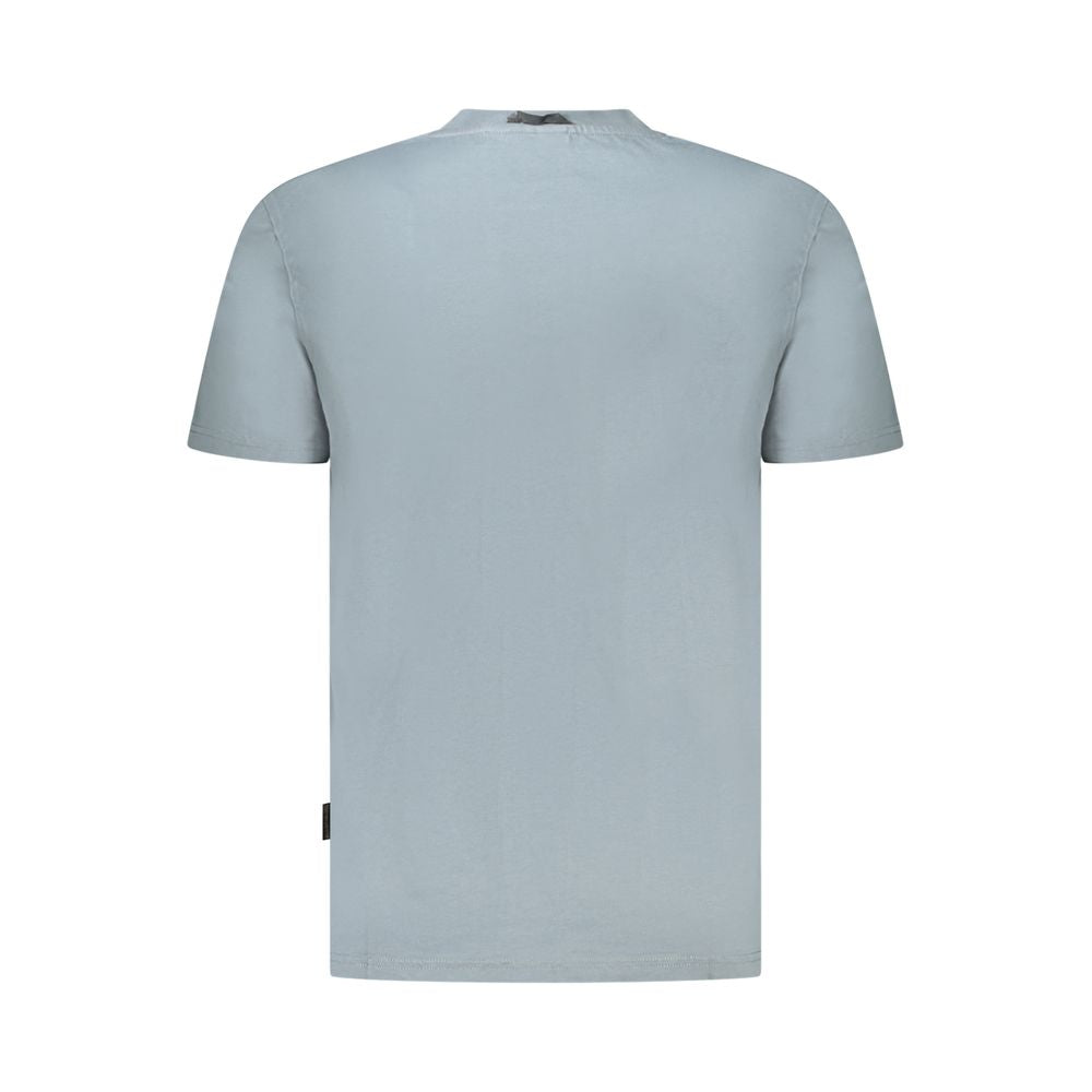 Napapijri Grigio Organic Cotton Men T-Shirt