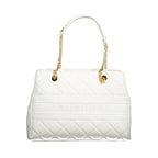 Mario Valentino White Polyurethane Women's Bag with Handles