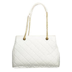 Mario Valentino White Polyurethane Women's Bag with Handles