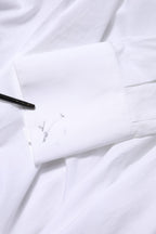 Dolce & Gabbana White Cotton Collared Shirt Long Sleeve Top