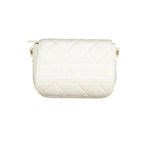 Mario Valentino Bianco Polyurethane Women's Bag with Adjustable Shoulder Strap
