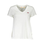 Levi's White Cotton Women T-Shirt