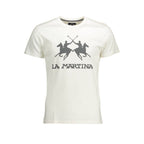La Martina Bianco Cotton Men T-Shirt