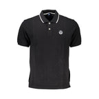 North Sails Black Cotton Men's Polo Shirt