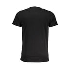 Cavalli Class Black Cotton Men T-Shirt