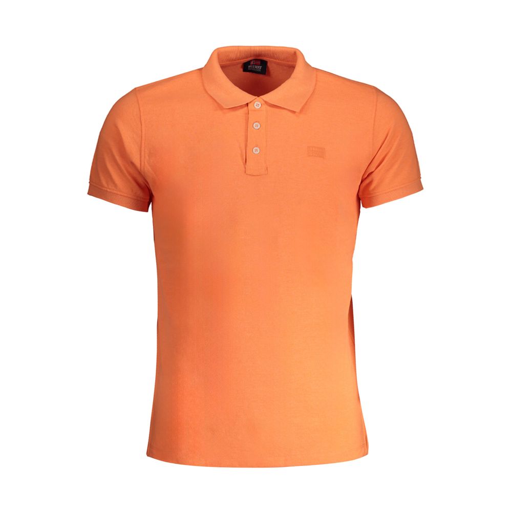 Norway 1963 Arancione Cotton Men Polo