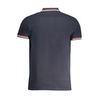 Cavalli Class Navy Cotton Men Polo Shirt